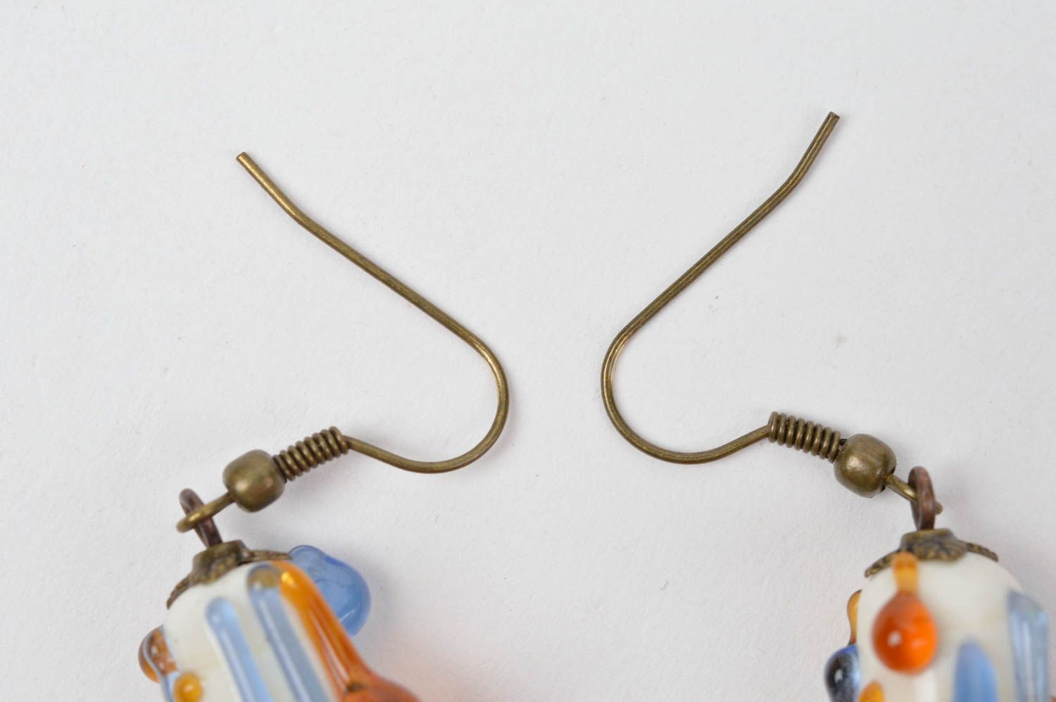 Modisches handgemachtes Accessoire für Frauen Damen Schmuck Glas Ohrringe foto 4