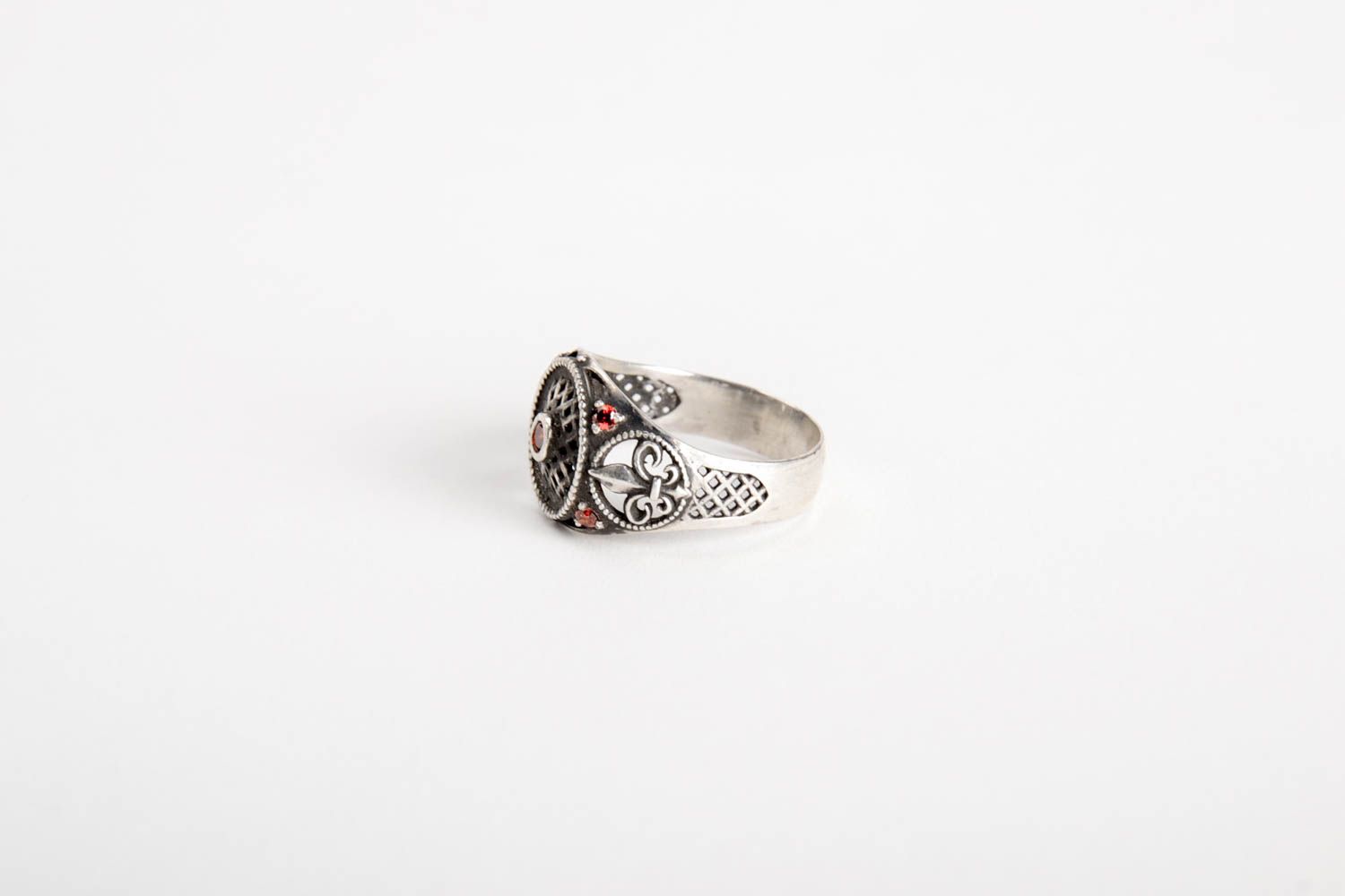 Herrenring Silber Handmade Ring Modeschmuck Designer Accessoires Geschenk Ideen foto 2