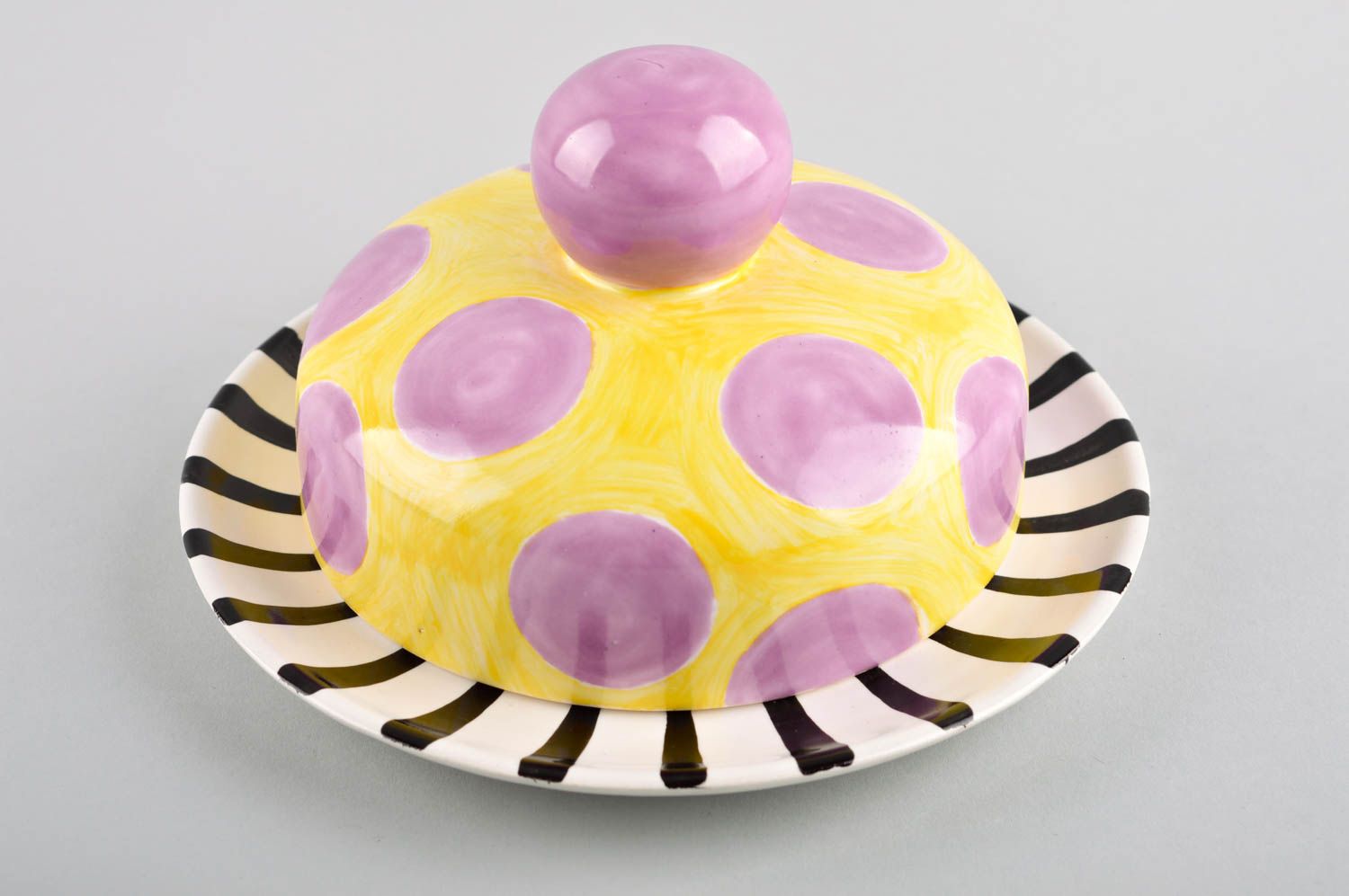 Handgemachte Keramik Süßigkeiten Schüssel Küchen Geschirr Tisch Dekor bunt  foto 1