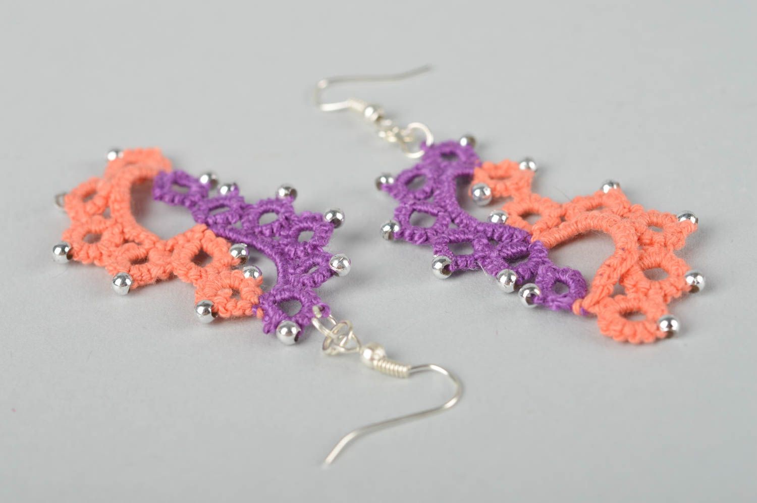 Beaded earrings designer jewelry handmade jewellery dangling earrings photo 5