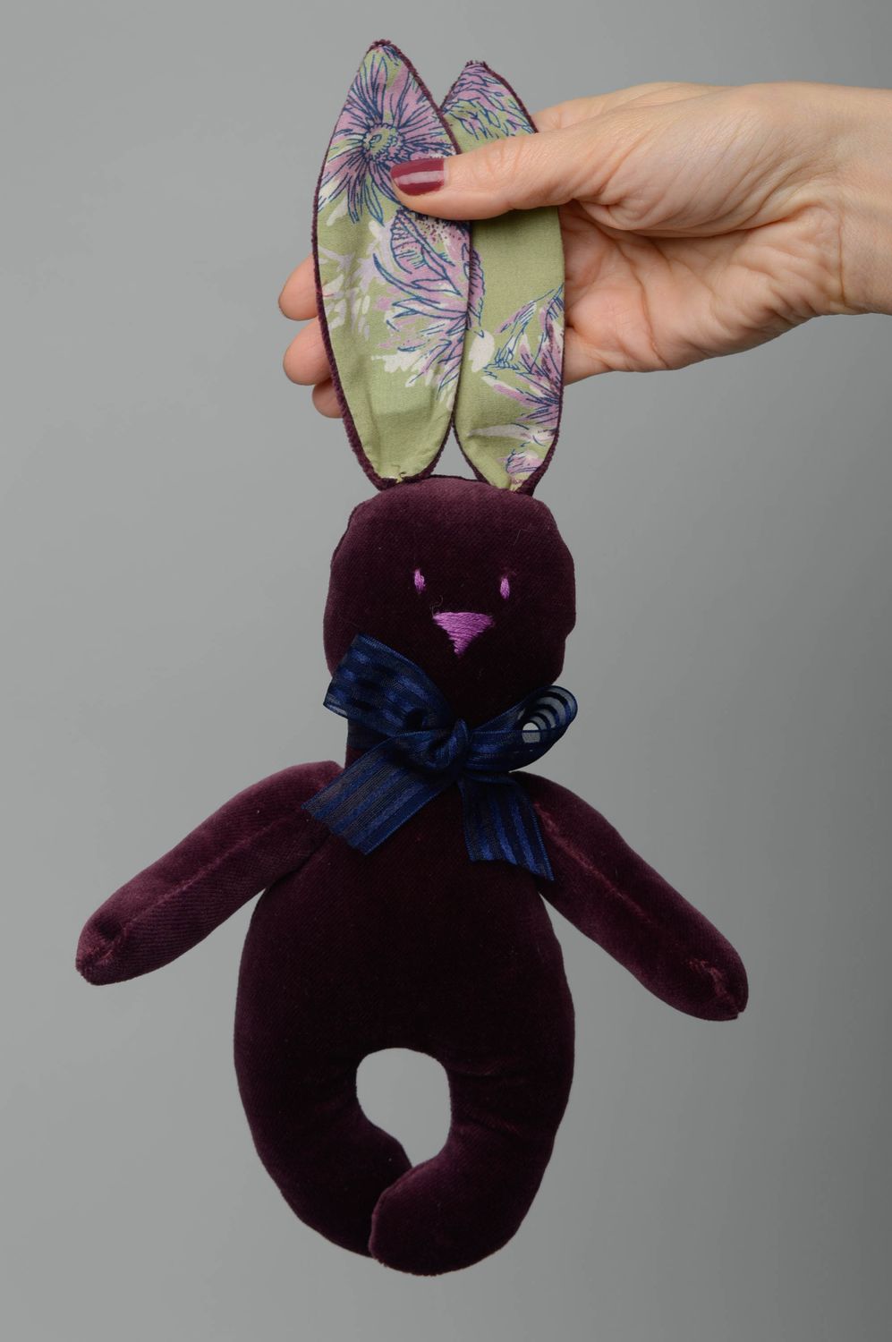 Designer fabric toy Velor Rabbit photo 4