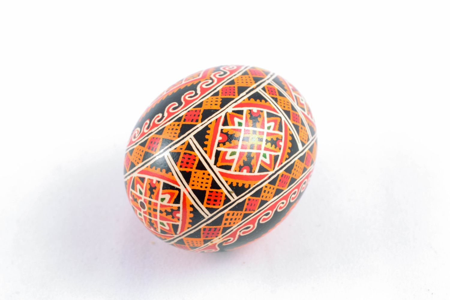 Handmade Easter egg with acrylic painting photo 2