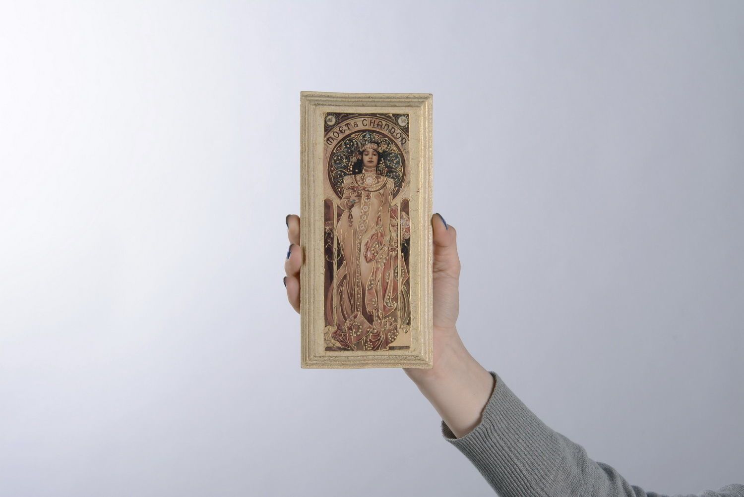 Pannello di legno fatto a mano arazzo in legno decorazione da parete d'autore
 foto 2