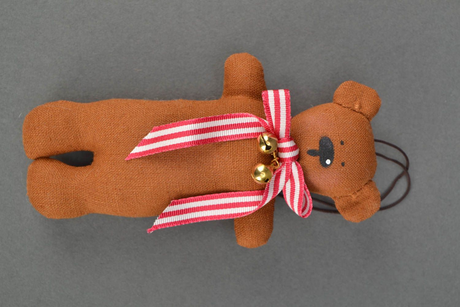 Pendente di stoffa fatto a mano giocattolo orsetto d'arredo decorazioni di casa foto 3