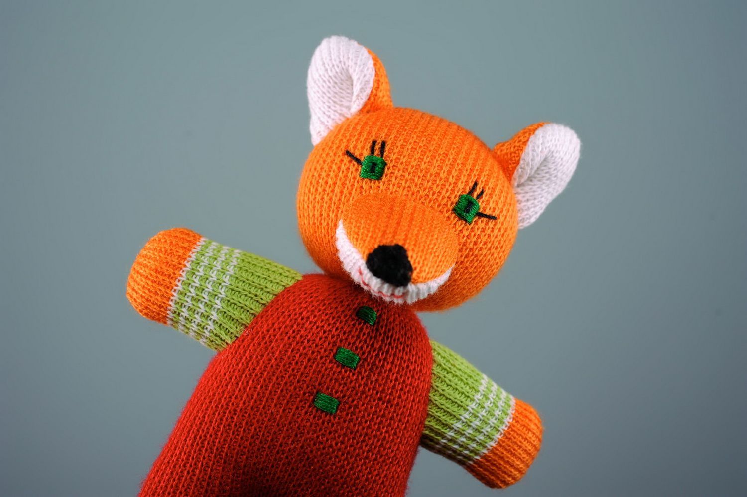 Decorative knitted toy Foxy Nikita photo 2