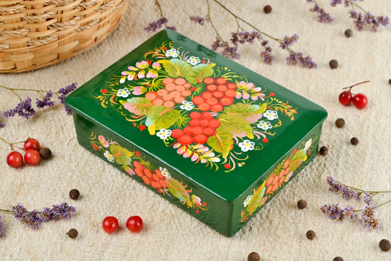 Caja para guardar bisutería cofre para joyas hecho a mano regalo original foto 1