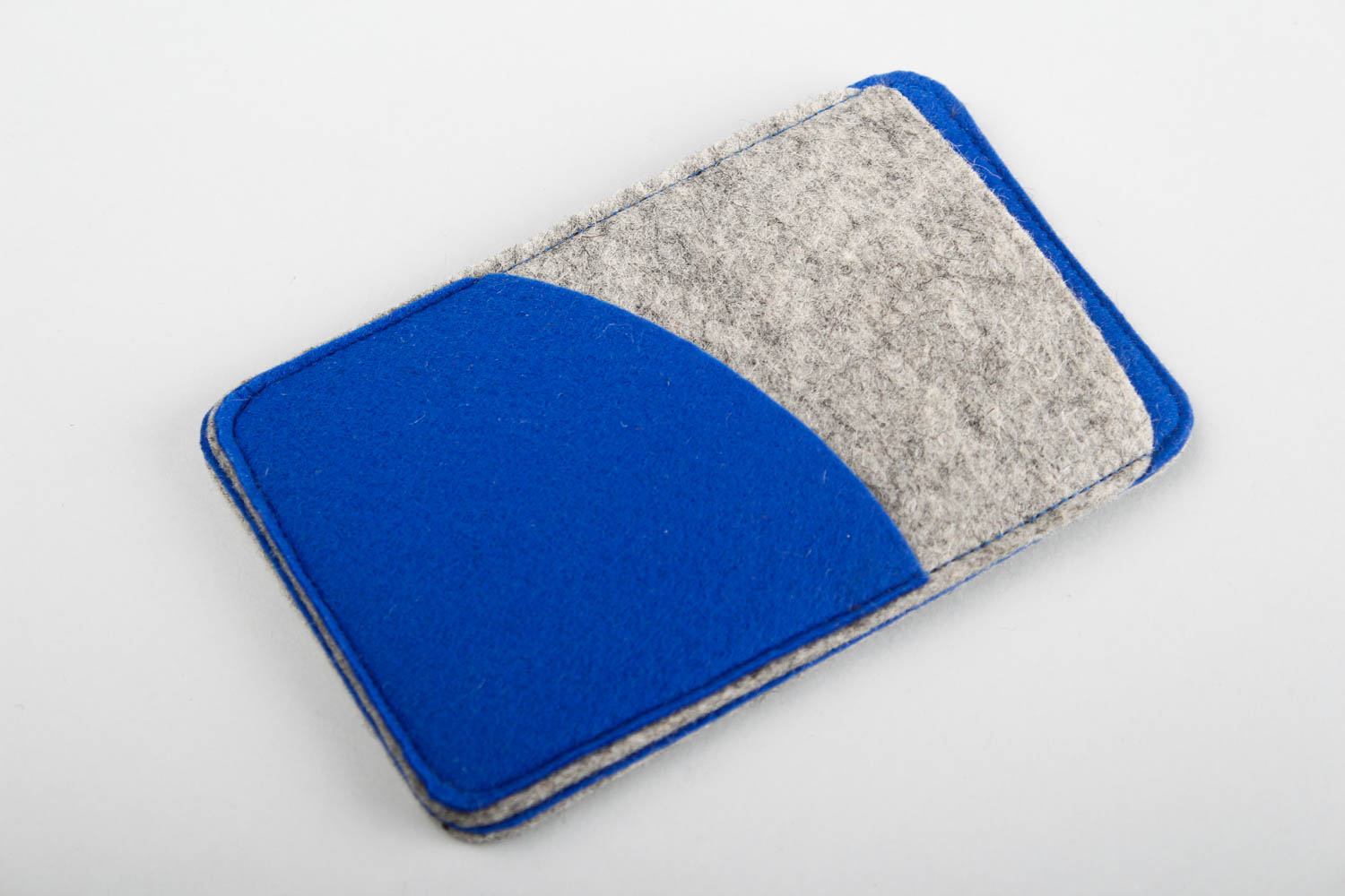 Handmade case for phone designer phone case felted case blue gadget case  photo 3