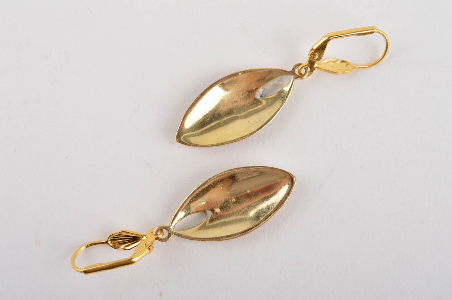 Handmade beautiful stylish earrings unusual jewelry earrings with natural stones photo 5