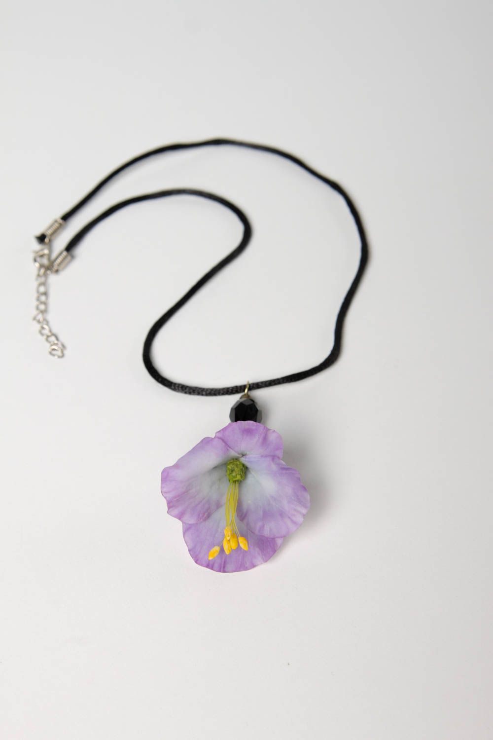 Handmade pendant designer pendant clay accessory for women unusual jewelry photo 2