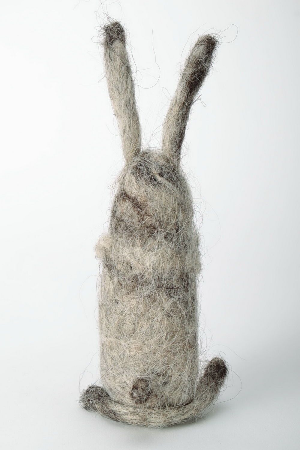 Toy in the technique of the dry and wet felting Bunny photo 4