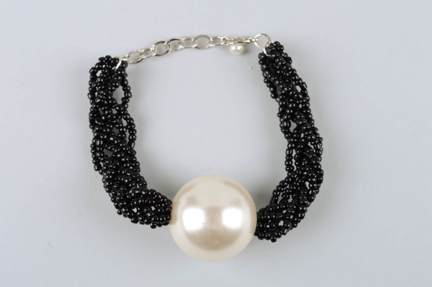Pulsera de moda con una perla bisutería artesanal regalo original para mujer foto 2