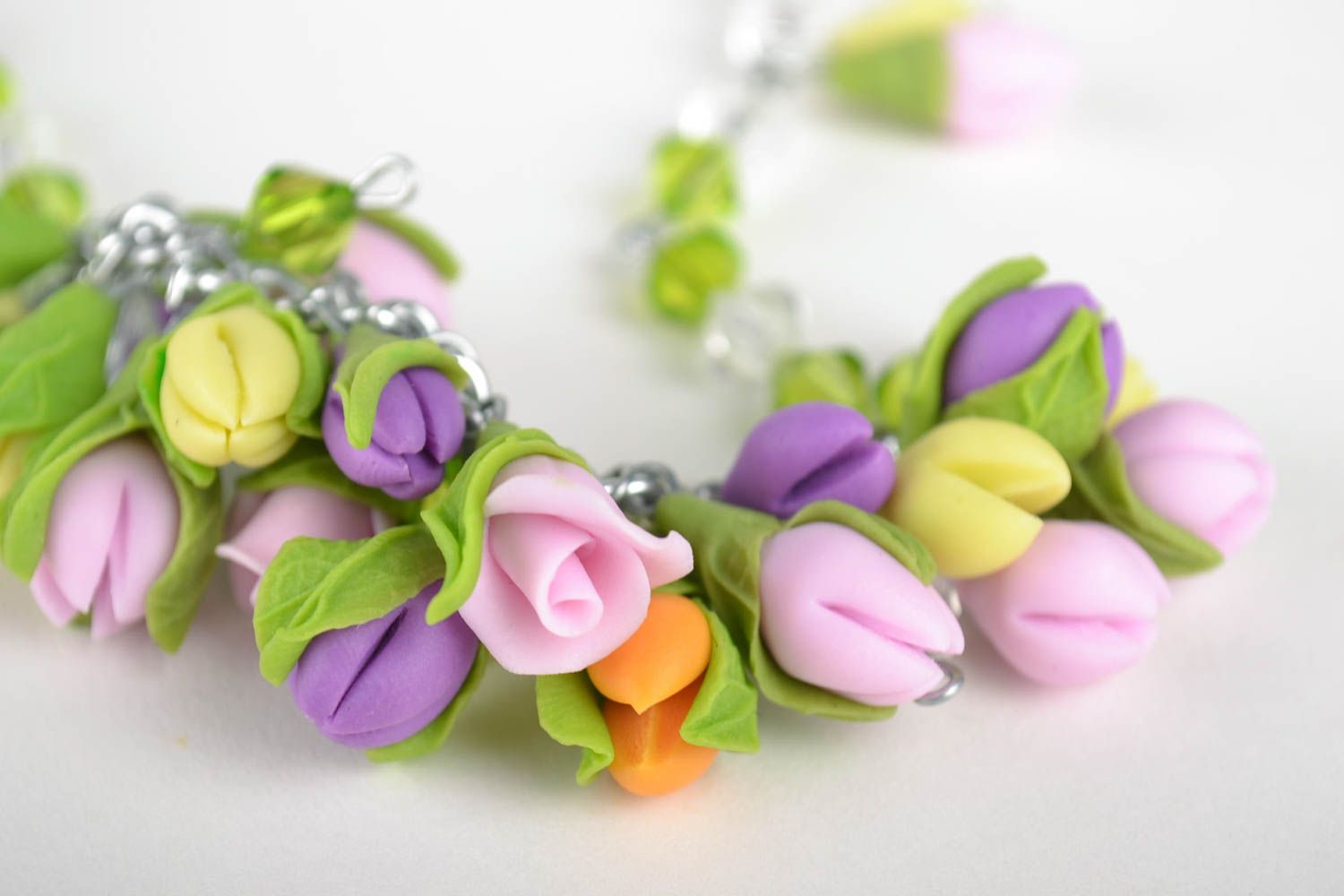 Handmade necklace flower necklace flower jewelry fashion accessories cool gifts photo 2