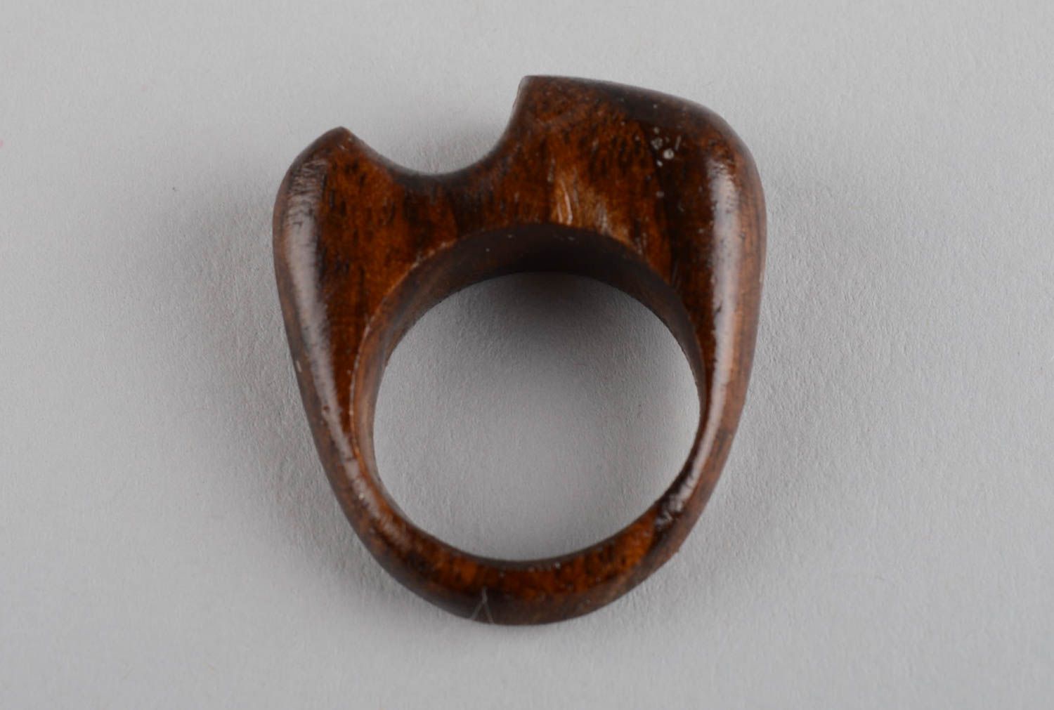 Nice handmade wooden ring costume jewelry fashion accessories for girls photo 8