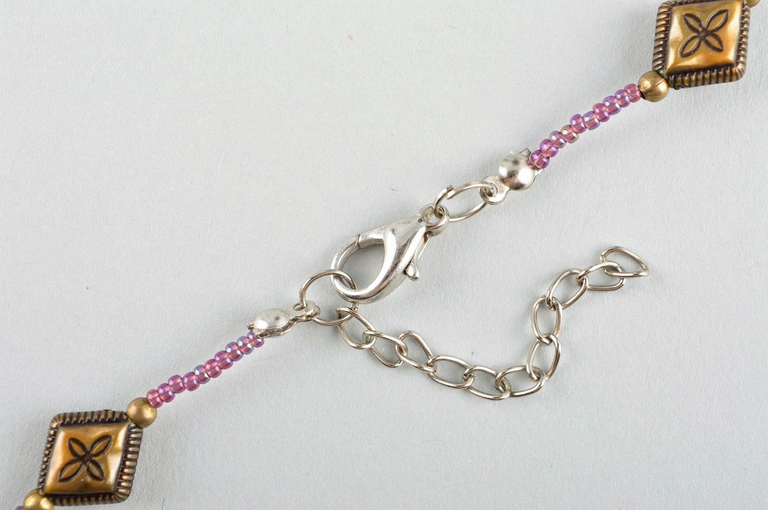 Handmade necklace beaded necklace designer jewelry unusual accessory gift ideas photo 4