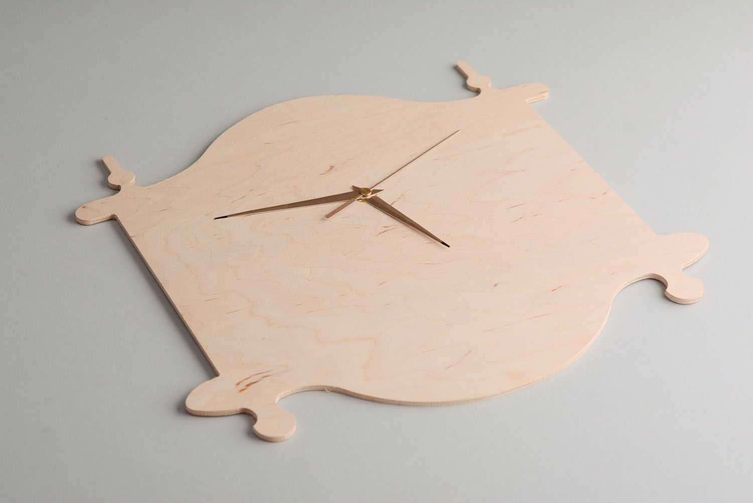 Wooden clock for decoupage photo 1