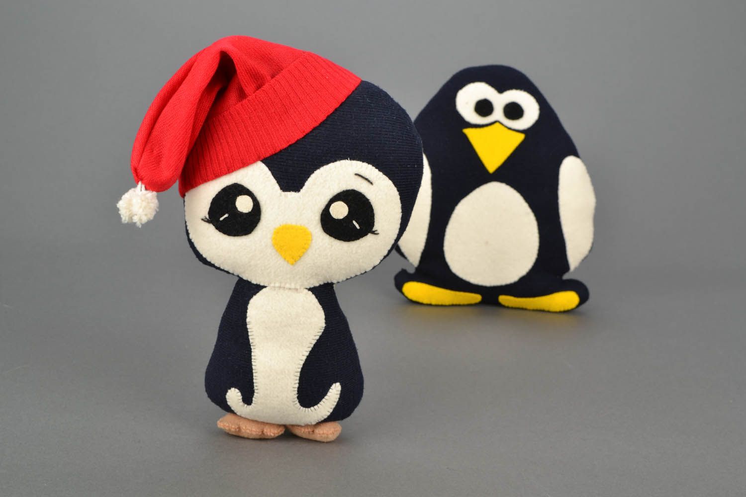 Homemade soft toy Penguin Noel photo 1