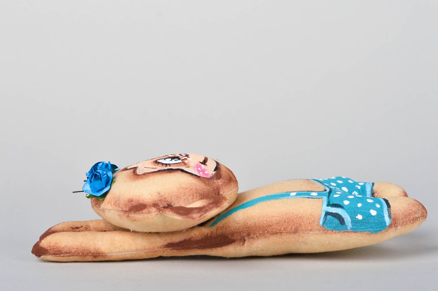 Mono de peluche divertido hecho a mano juguete infantil decoración de interior  foto 2