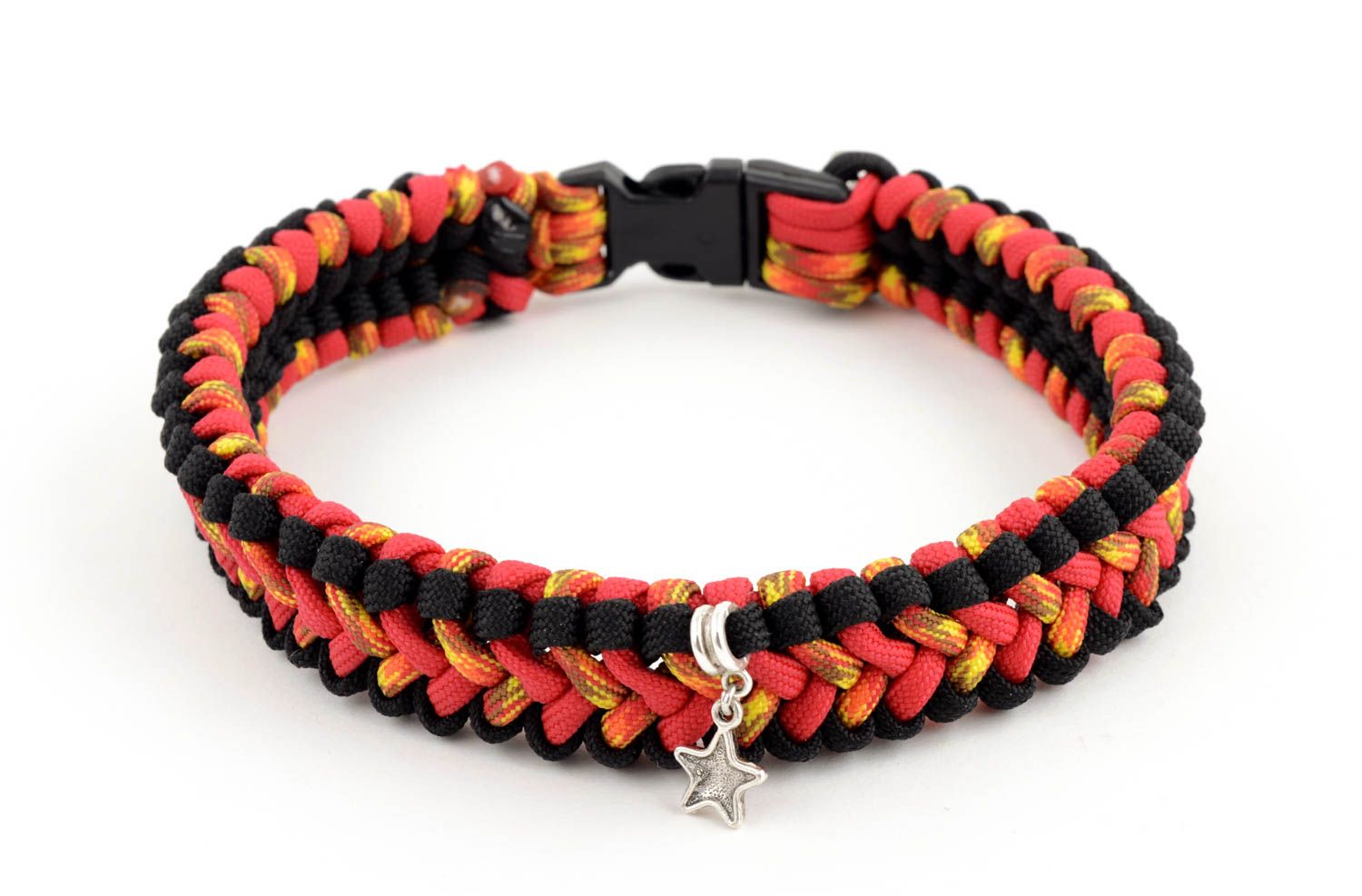 Handmade luxus Hundehalsband exklusives Hundezubehör Halsband für Hunde grell foto 1