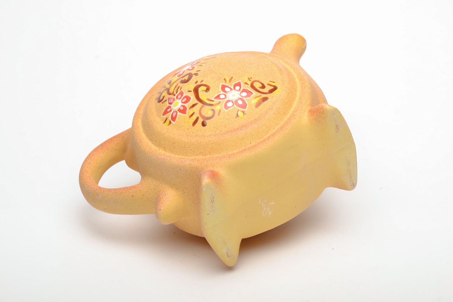 Ceramic teapot with painting photo 4
