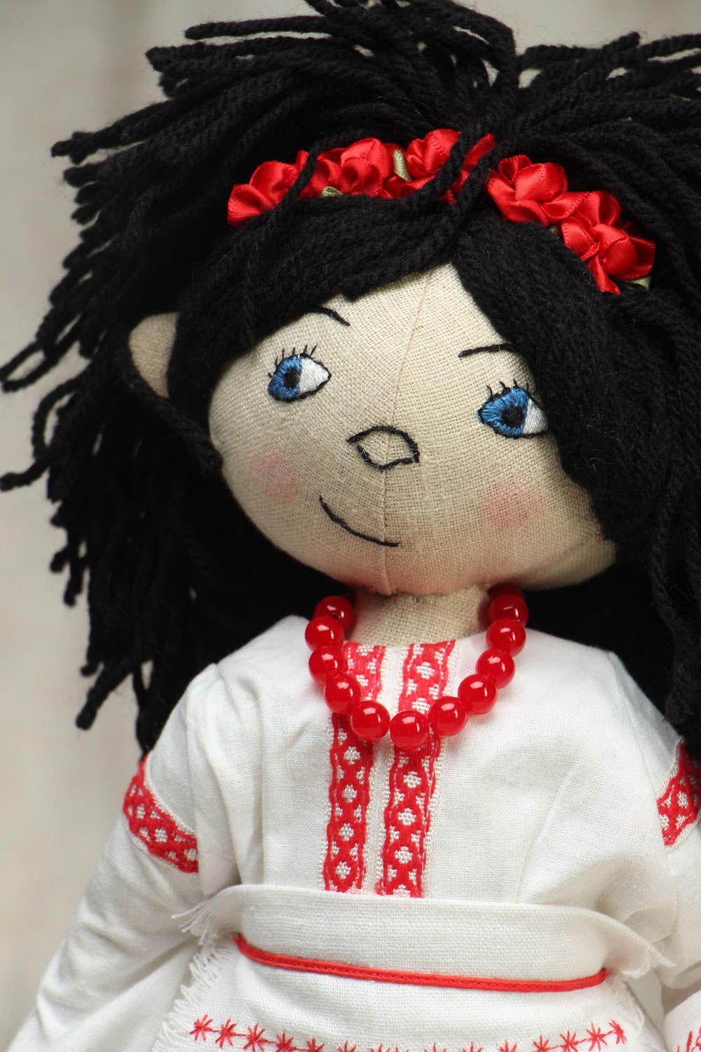 Künstlerische Puppe aus Textil Ukrainerin foto 2