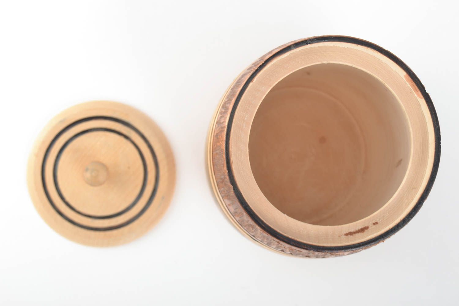 Handmade wooden barrel stylish designer barrel unusual cute kitchen vessel 1 l photo 2