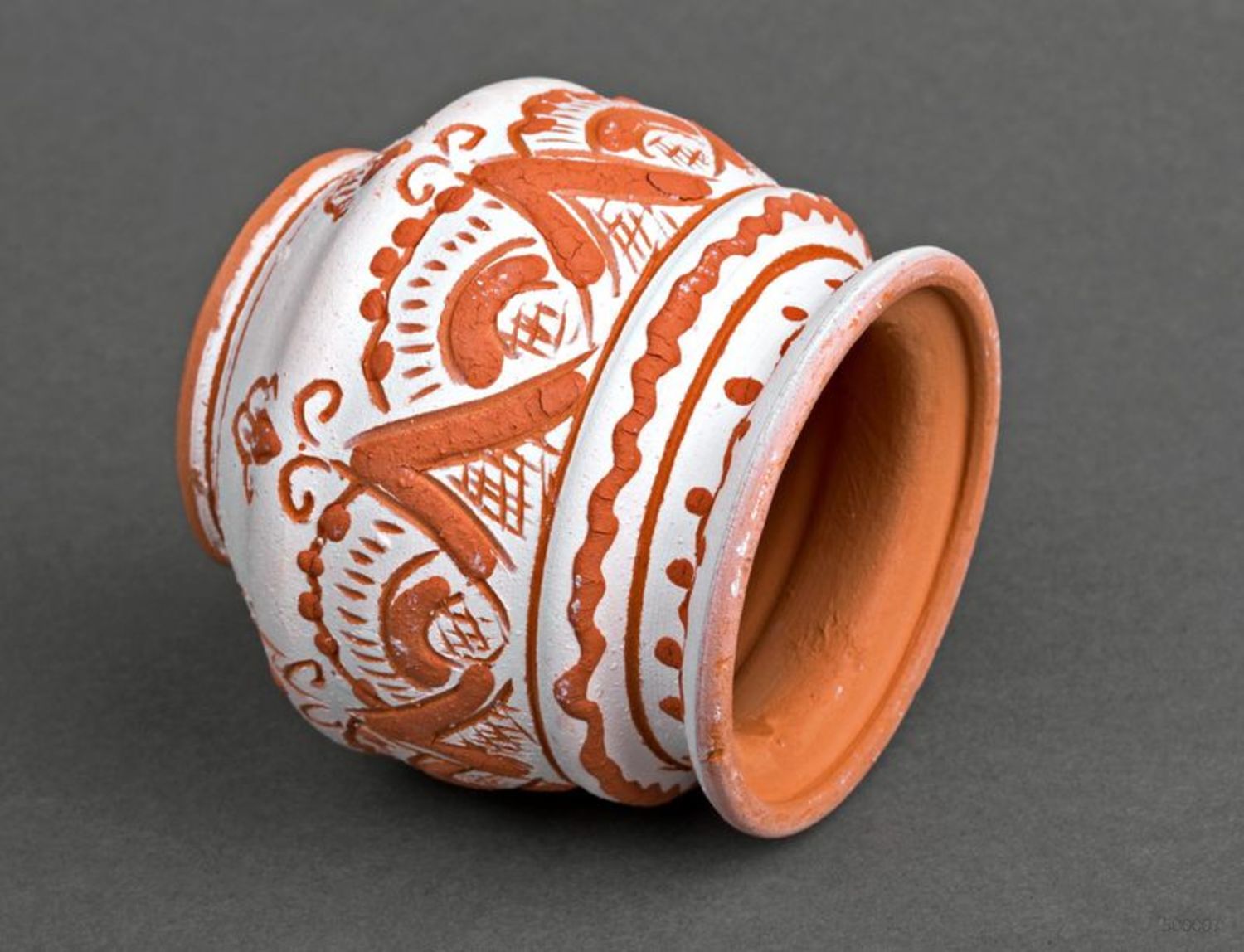 Vaso decorativo in ceramica fatto a mano Vaso di argilla Pentolina in ceramica
 foto 2