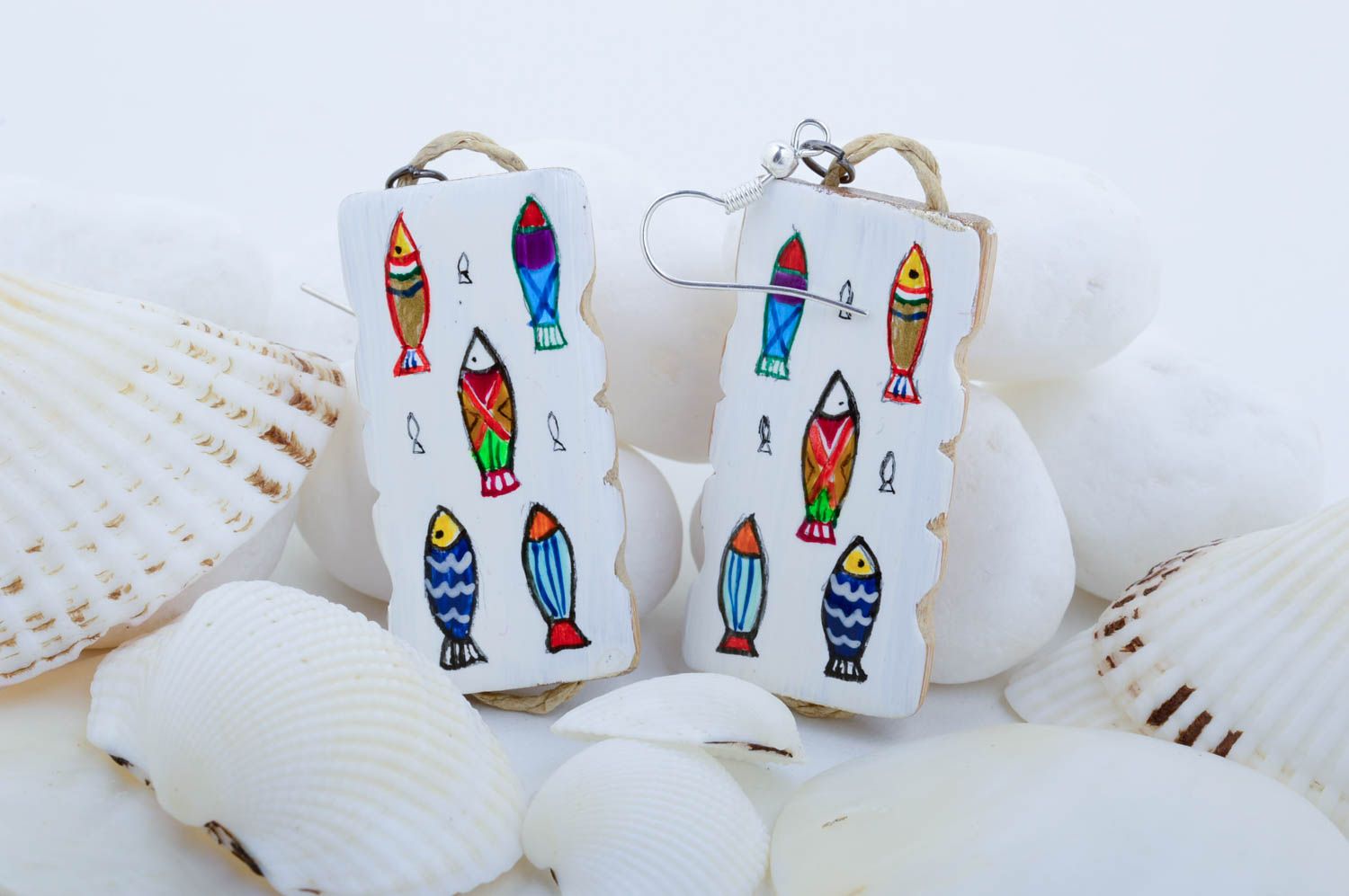 Stylish handmade wooden earrings wood craft cool jewelry designs gifts for her photo 1