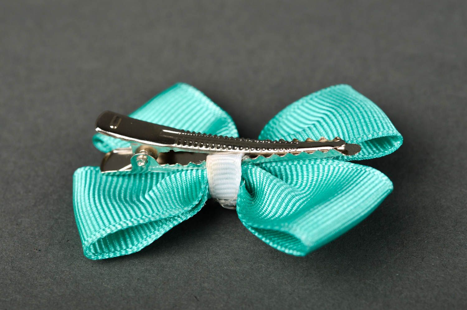 Hair bow handmade rep ribbon hair accessories hair clips barrettes for children photo 2