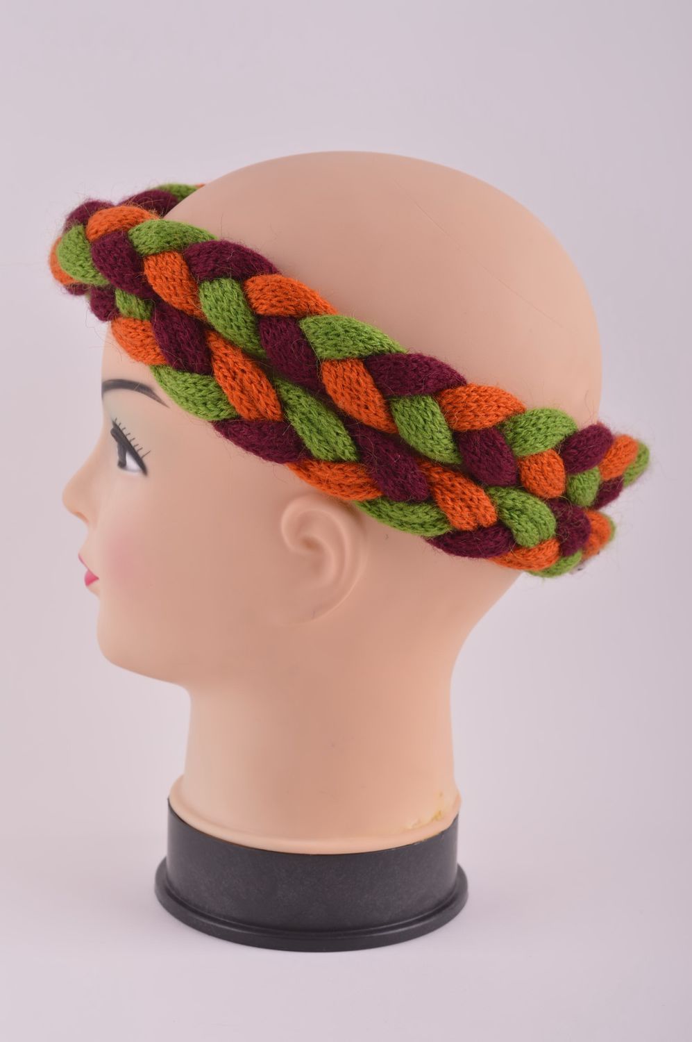 Handmade knitted headband warm headband fashion accessories for women photo 3