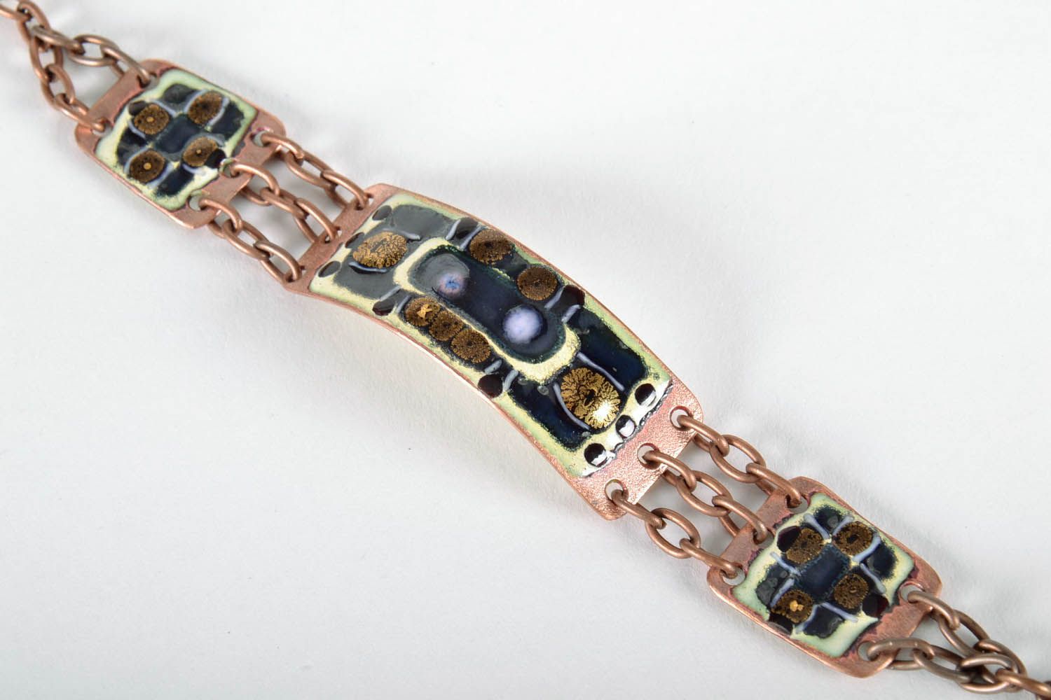 Vintage copper bracelet Cleopatra photo 4