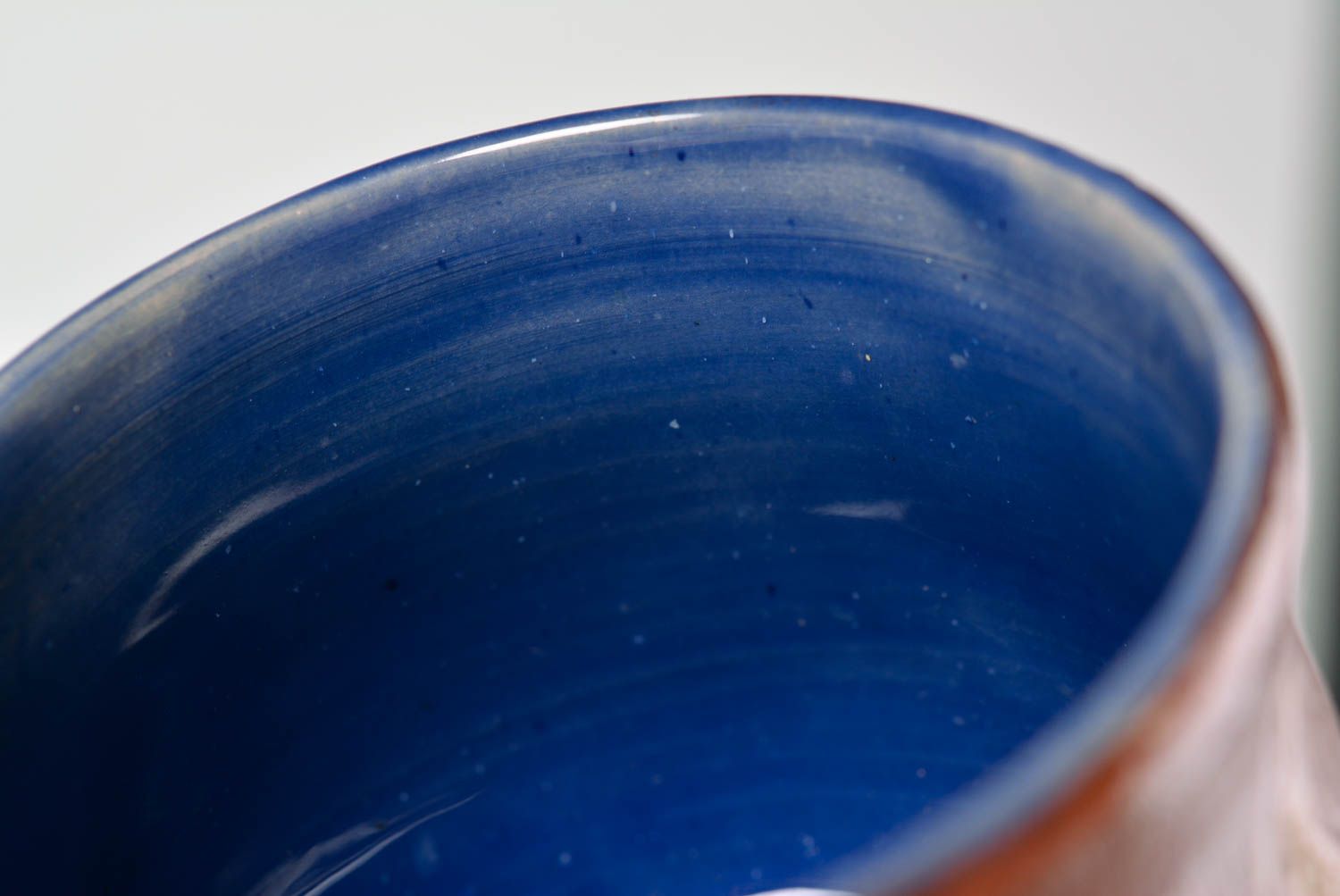 Tasse céramique fait main Mug original Vaisselle design insolite belle marron photo 5