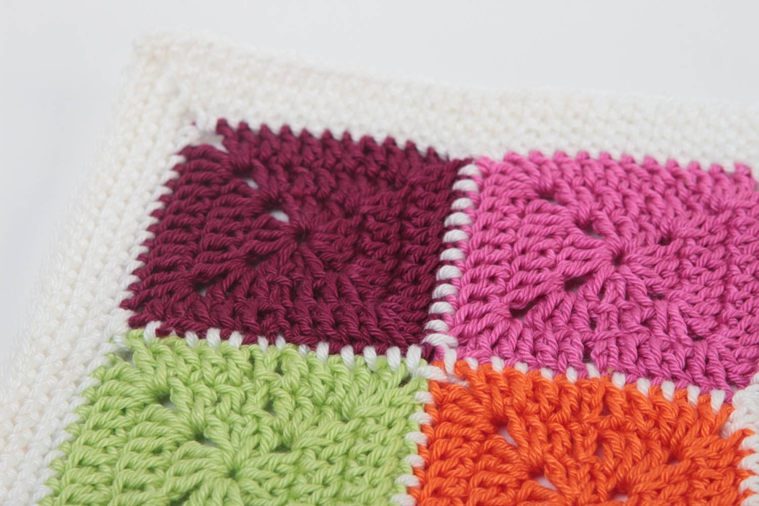 Agarradera al crochet artesanal accesorio de cocina textil para el hogar foto 3