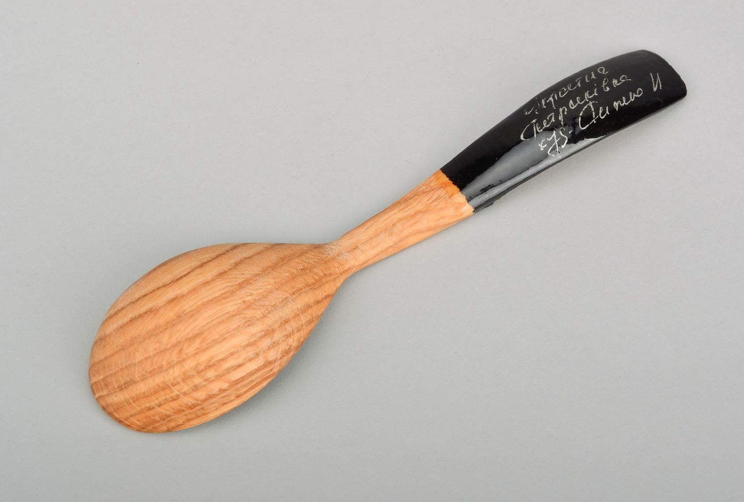 Wooden tablespoon with painting photo 3