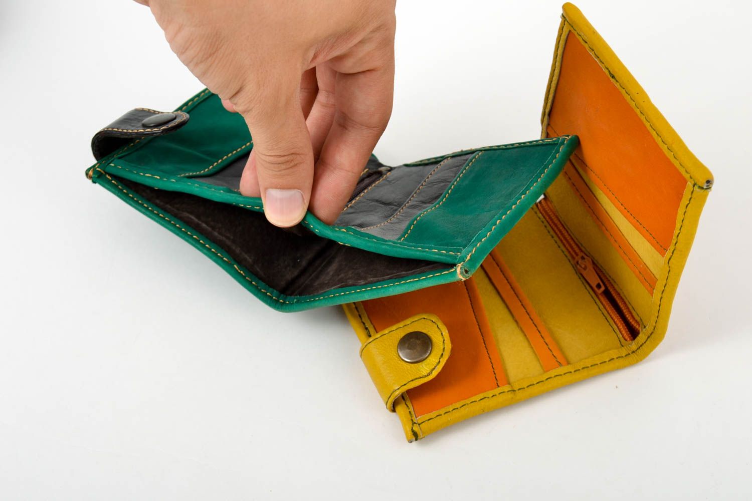 Damen Accessoires handgeschaffen Geldbörsen aus Leder stilvoll Geschenk Idee foto 4
