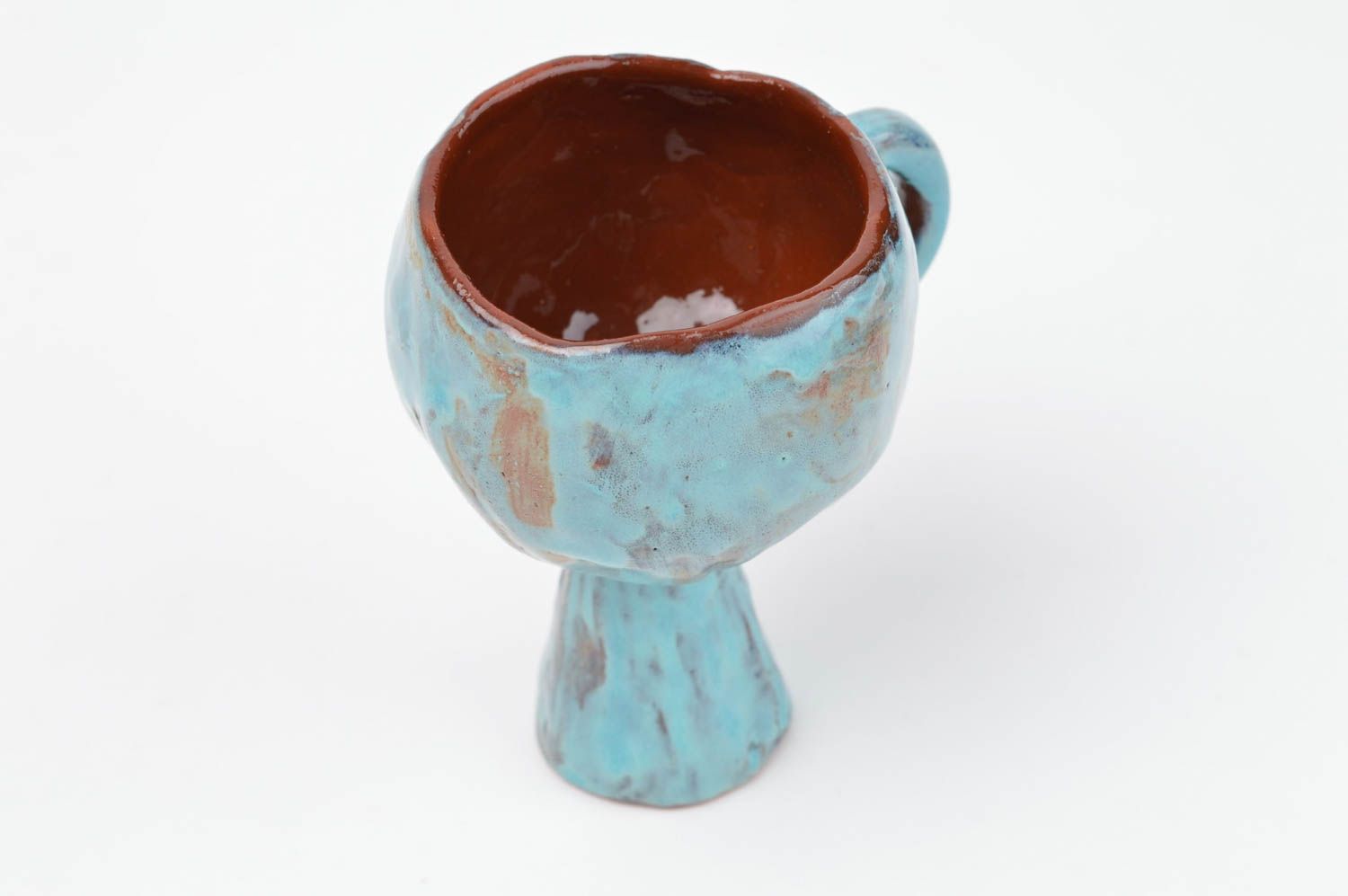 Handmade Tee Tasse schöne Kaffeetasse aus Keramik Küchen Deko Geschenk für Frau foto 3