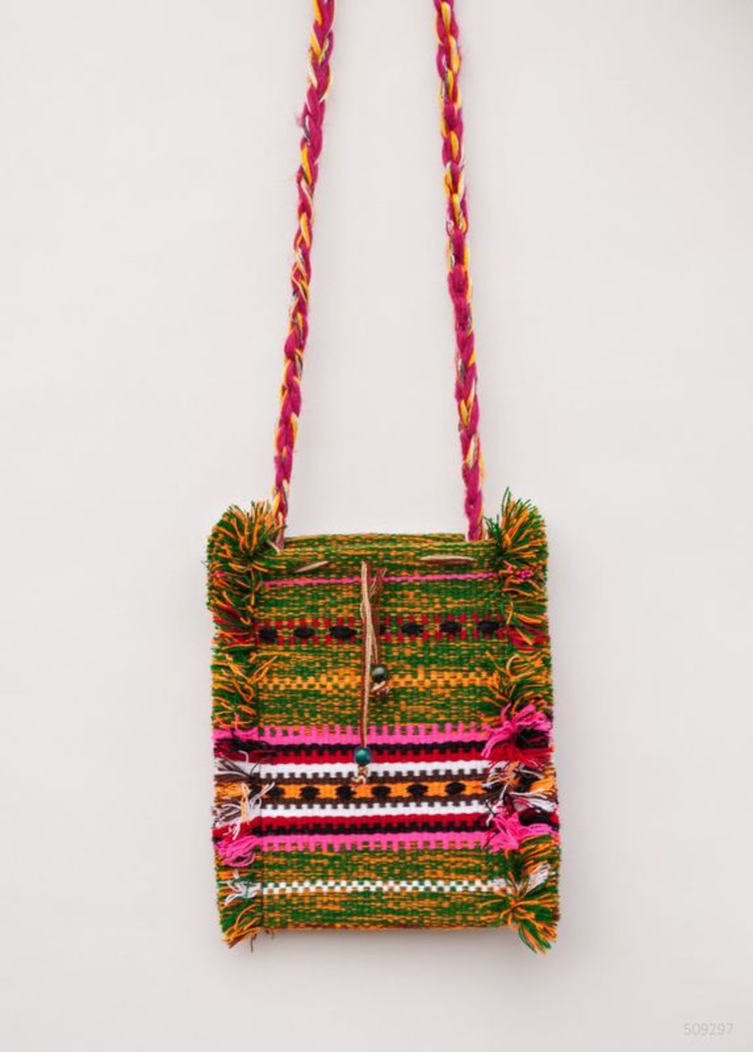 Ethnic fabric purse photo 4