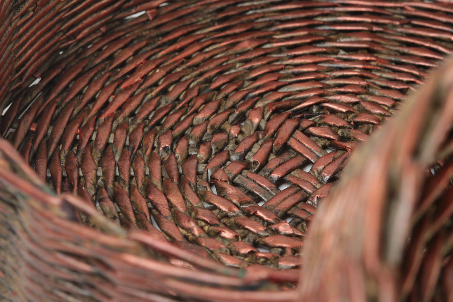 Handmade paper basket 2 newspaper baskets woven basket design gift ideas photo 4