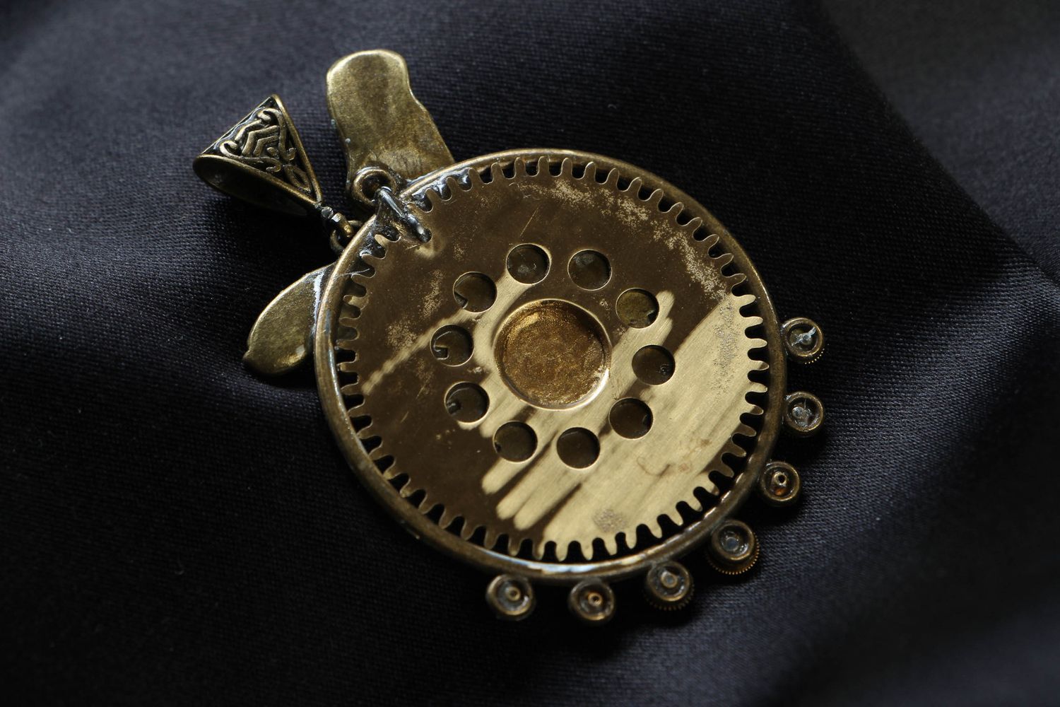 Pendentif métallique steampunk fait main Aigle photo 3