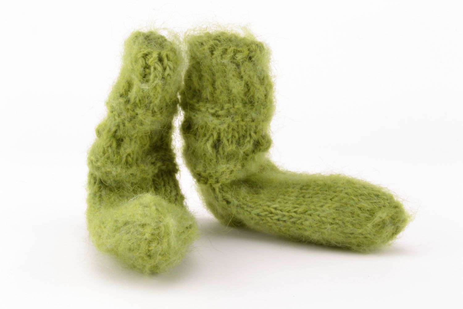 Chaussettes tricotées main pour enfant photo 2