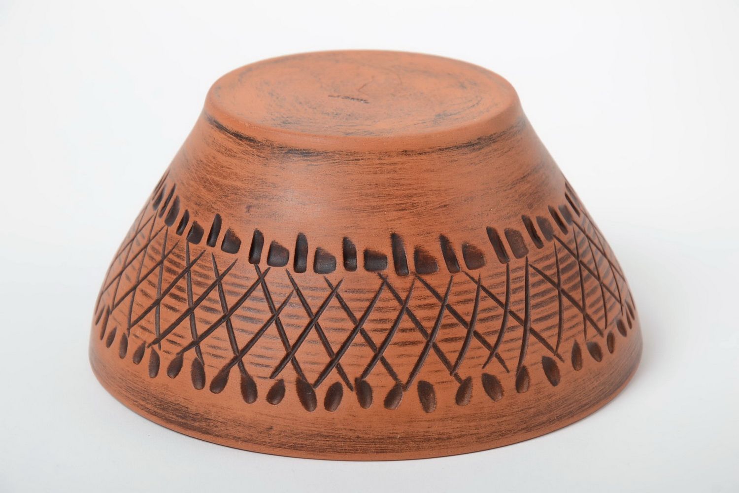 Escudilla de cerámica artesanal hecha a mano original 500 ml para ensaladas foto 4