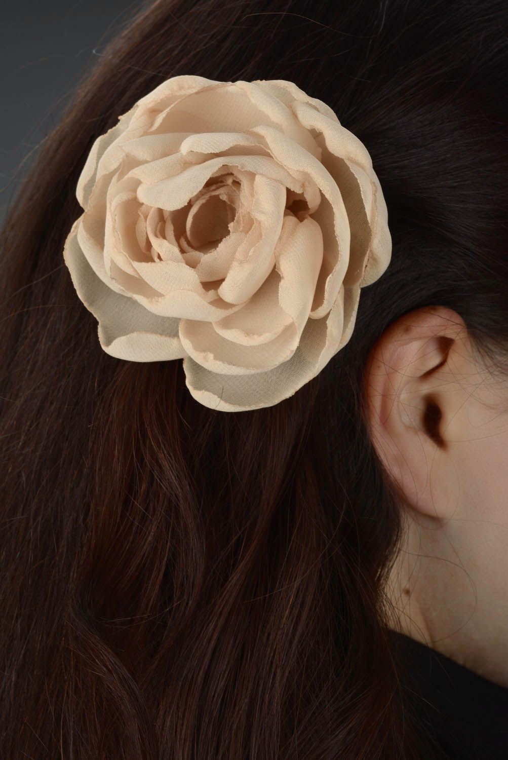 Brosche-Haarspange in Form von Blume foto 4