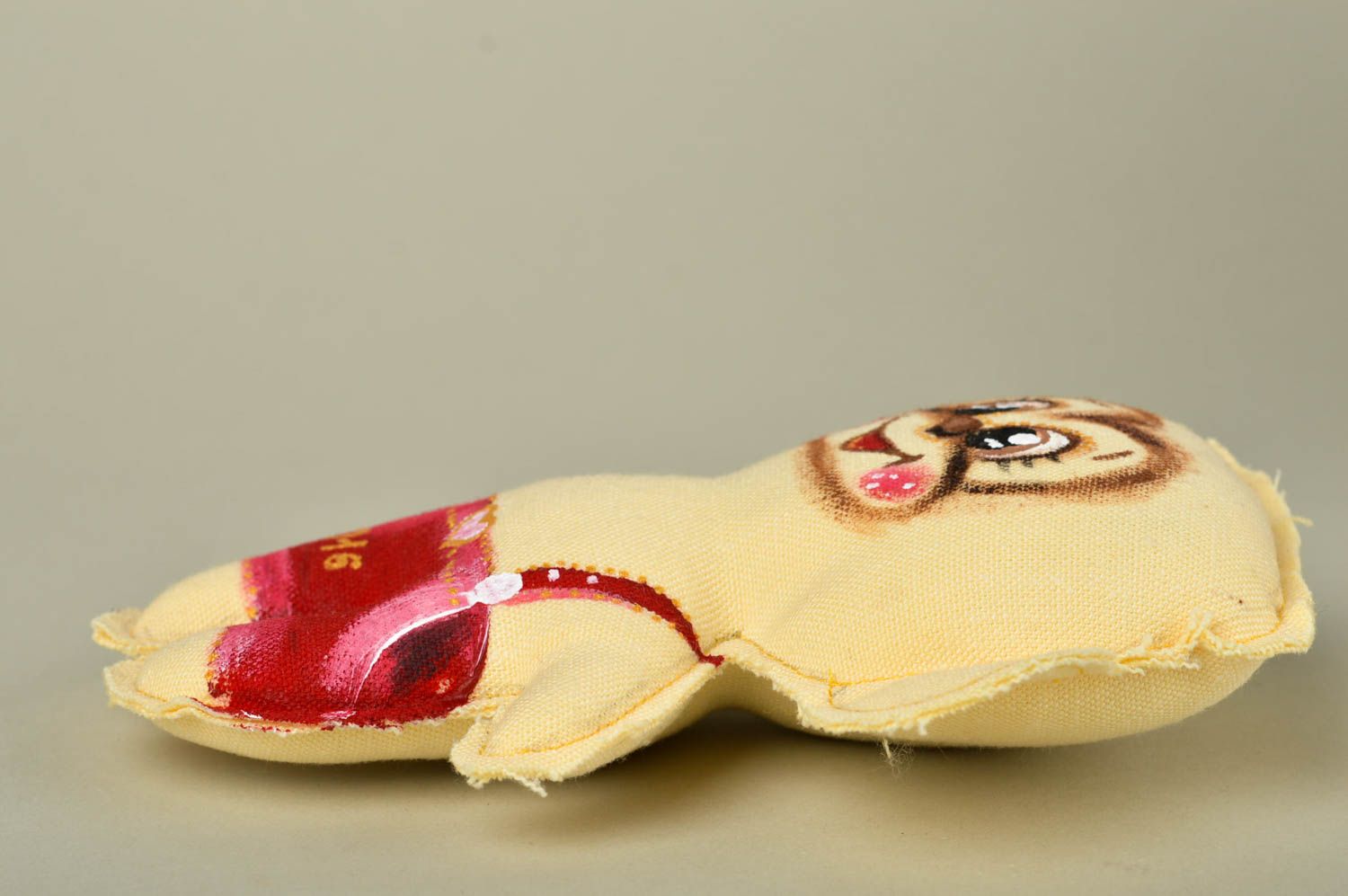 Мягкая игрушка обезьянка ручная работа стильный декор для дома игрушка из ткани фото 3