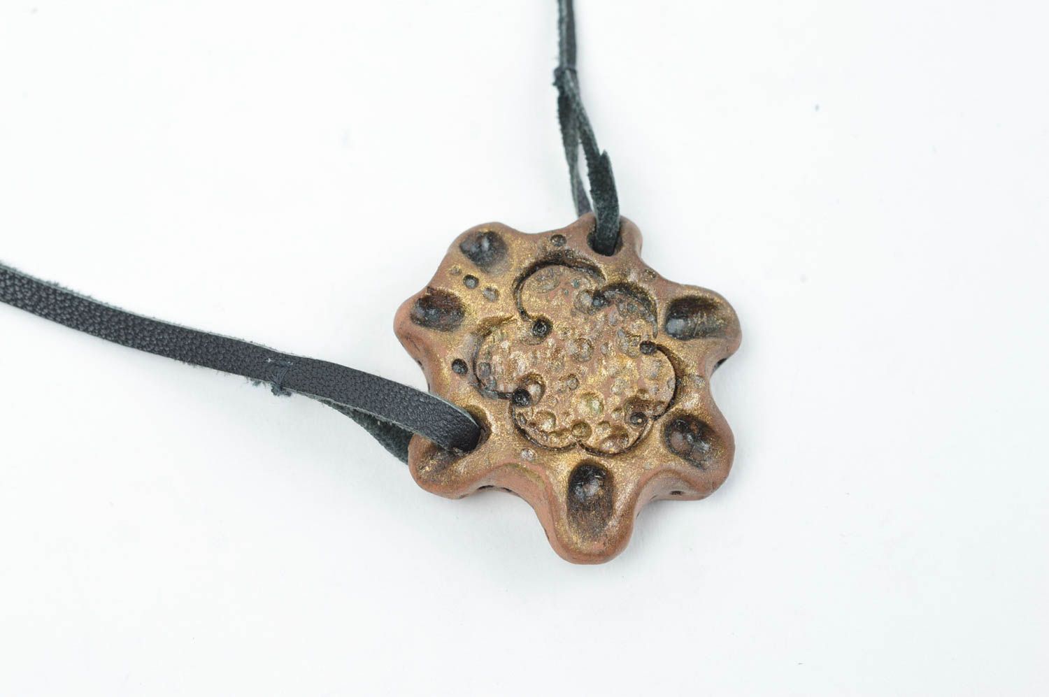Designer ceramic pendant accessory for essential oil unusual stylish jewelry photo 3
