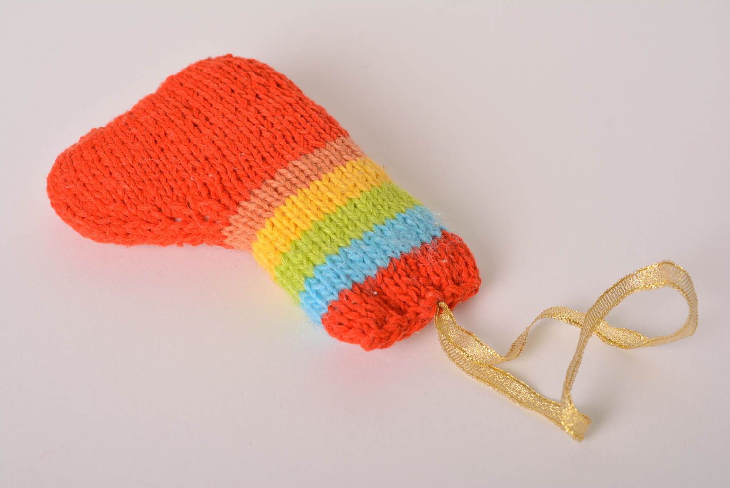 Chaussette Noël Déco fait main Idée déco Noël tricot acrylique crochet photo 1