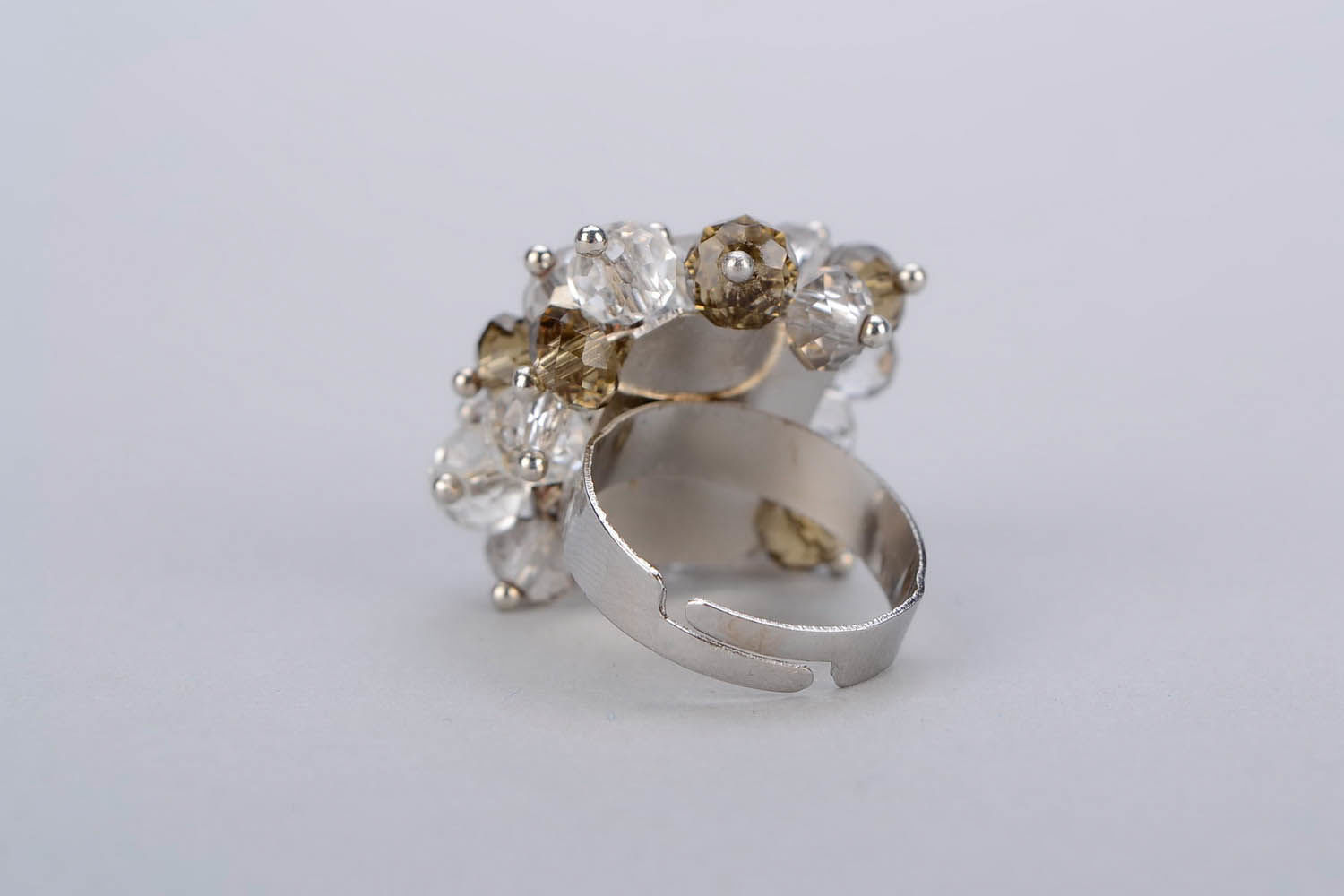 Ring with Czech crystal photo 4