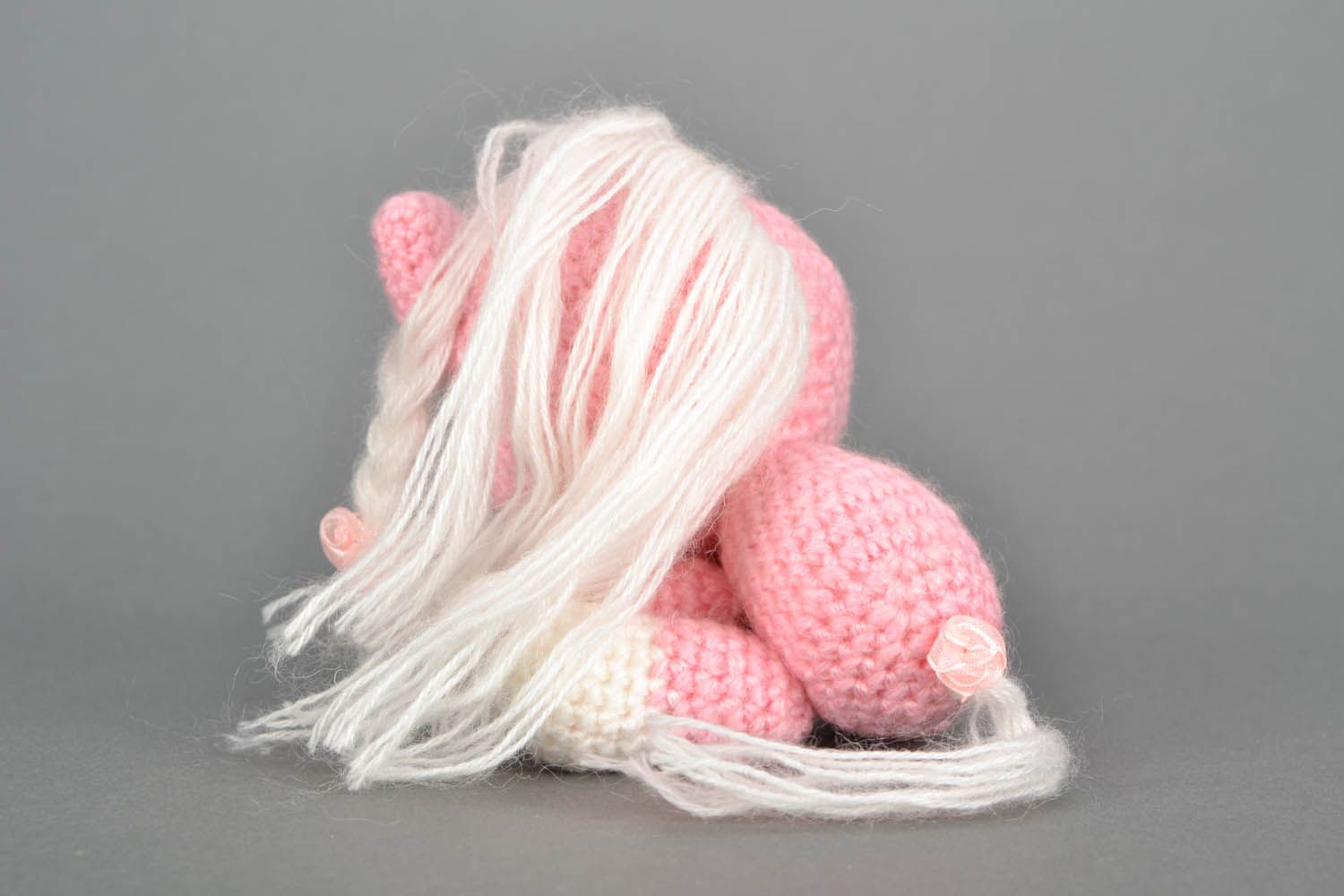 Brinquedo pingente de malha tricotado de fios de algodão foto 3
