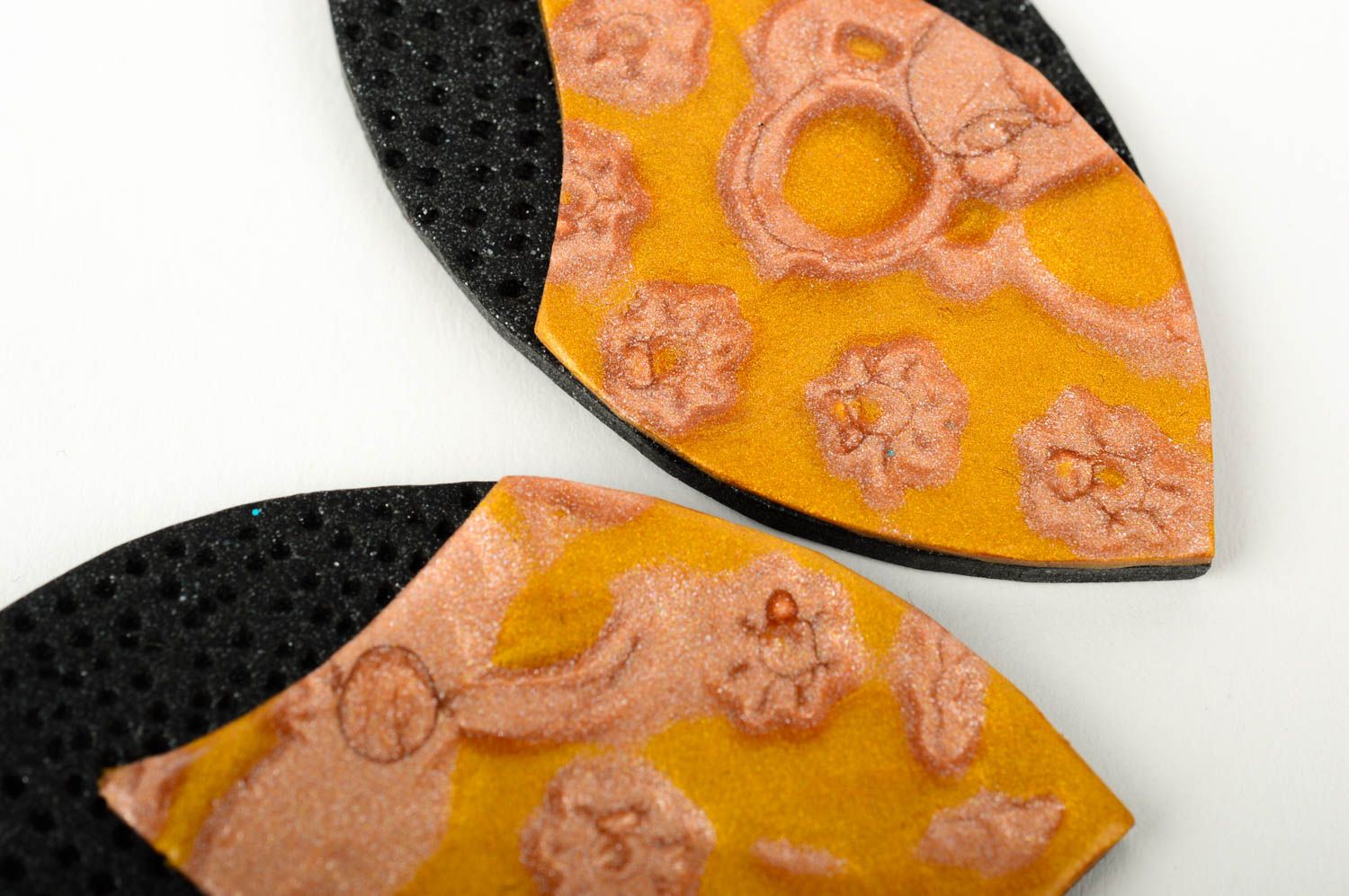 Polymer Clay Schmuck Handmade Ohrringe Juwelier Modeschmuck Geschenk für Frauen foto 5