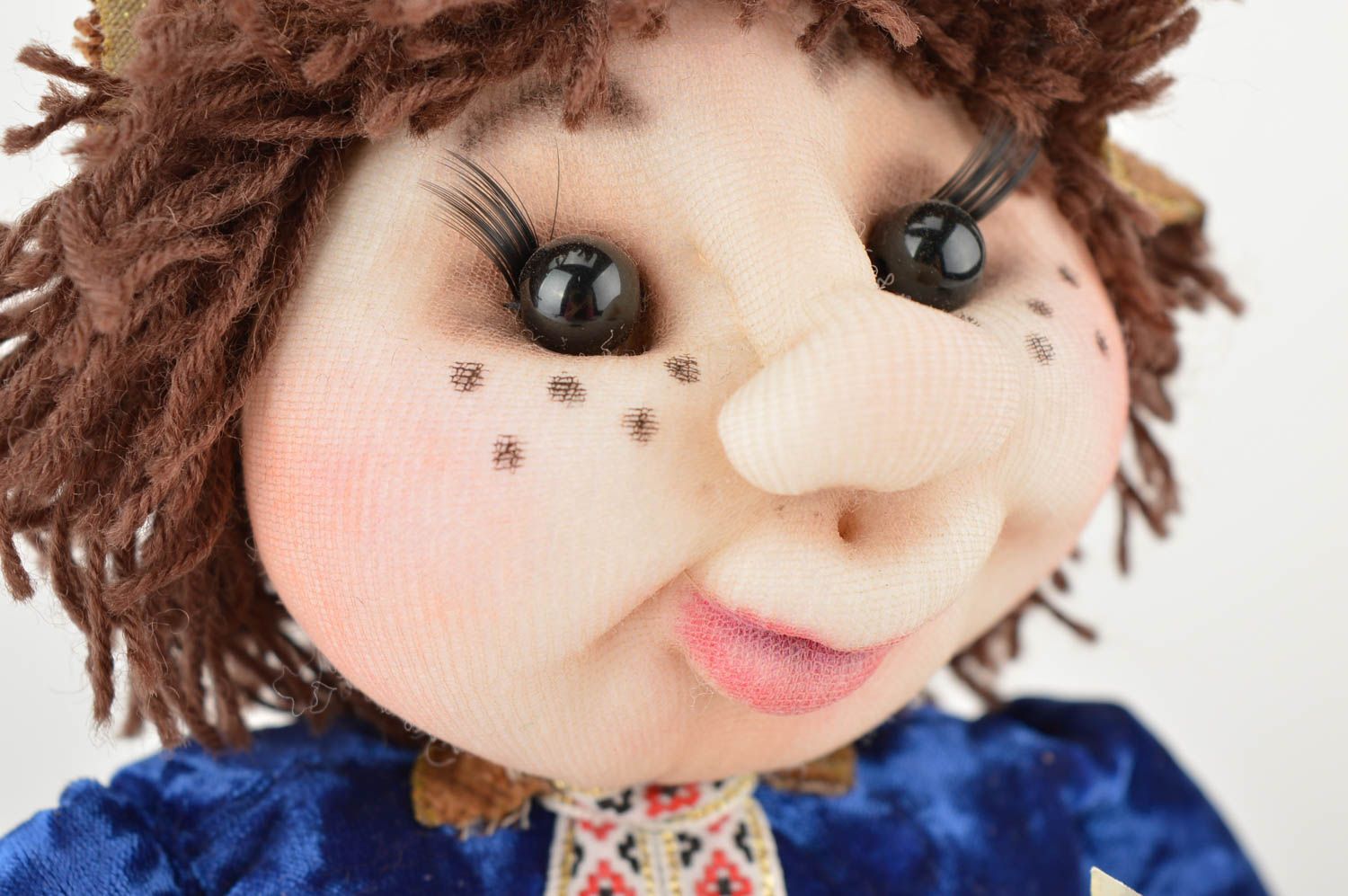 Design doll handmade toy souvenir fabric toy rag doll unusual girt for friend photo 2