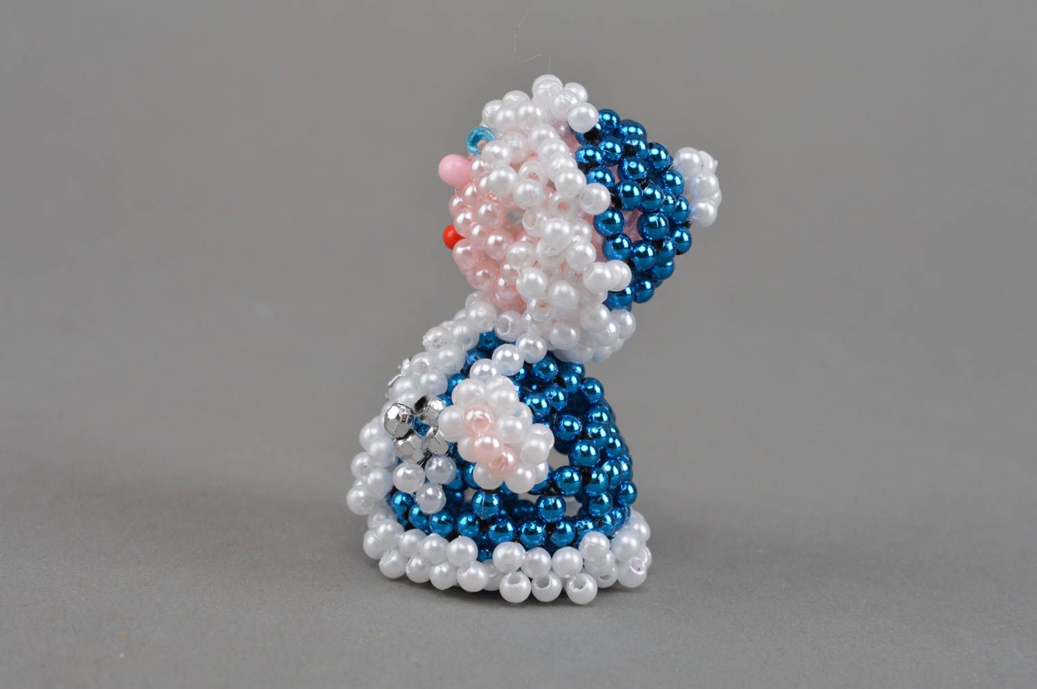 Mini Figurine aus Glasperlen Schneewittchen klein für Tisch Dekor geschaffen foto 4
