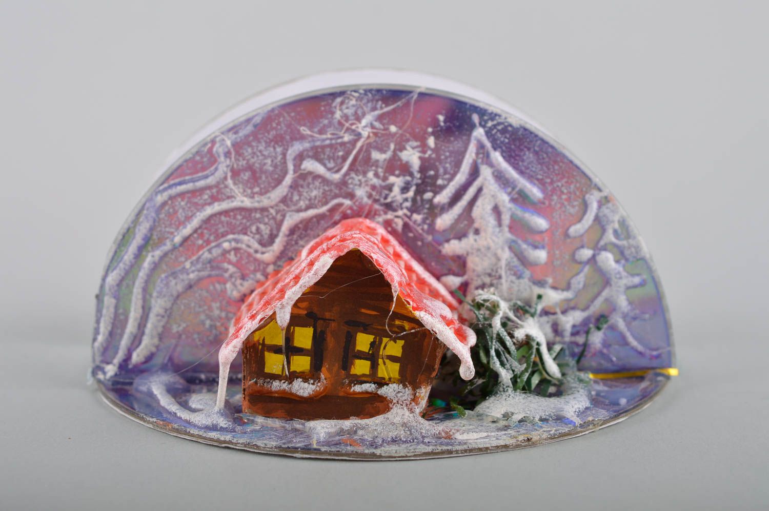 Servilletero artesanal decorado servilletero de Navidad decoración de casa foto 2
